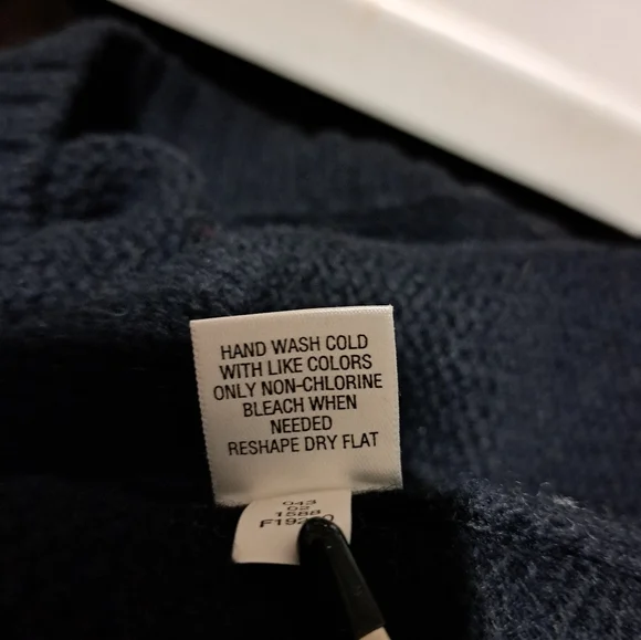 CHEROOKE Sweater Men's XL Nordic Print Lambswool Blend Cabin Core Winter Skiing - Picture 12 of 12